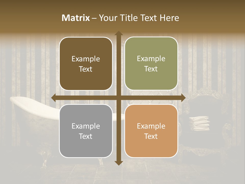 Shadow Furniture Elegance PowerPoint Template
