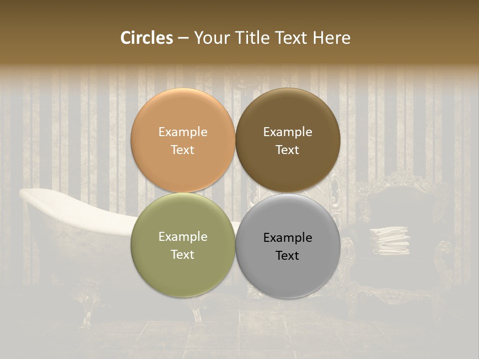 Shadow Furniture Elegance PowerPoint Template
