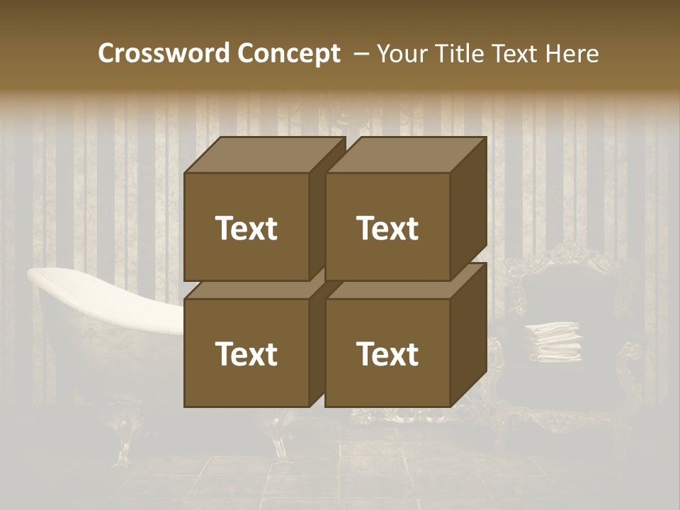 Shadow Furniture Elegance PowerPoint Template