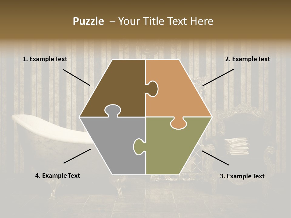 Shadow Furniture Elegance PowerPoint Template