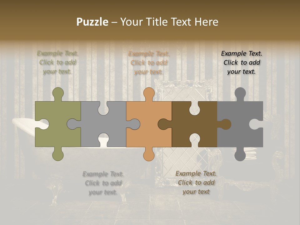 Shadow Furniture Elegance PowerPoint Template