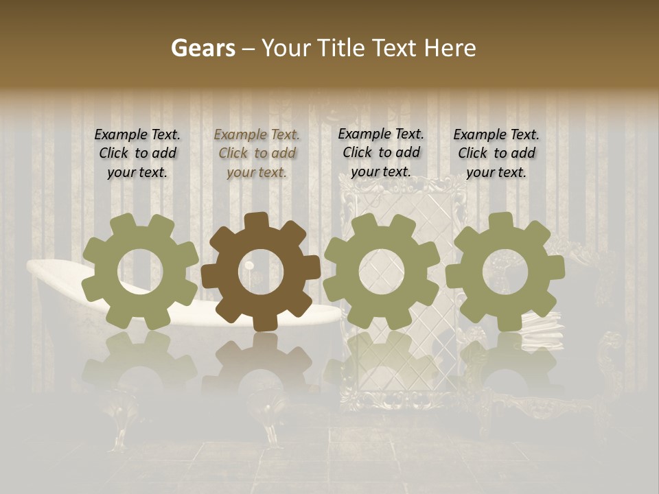 Shadow Furniture Elegance PowerPoint Template