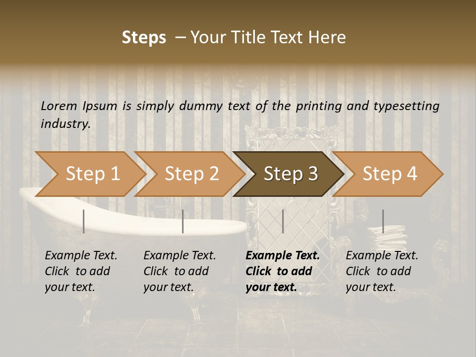 Shadow Furniture Elegance PowerPoint Template