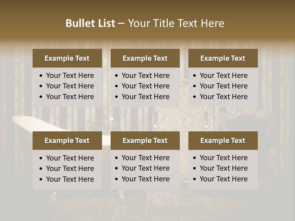 Shadow Furniture Elegance PowerPoint Template