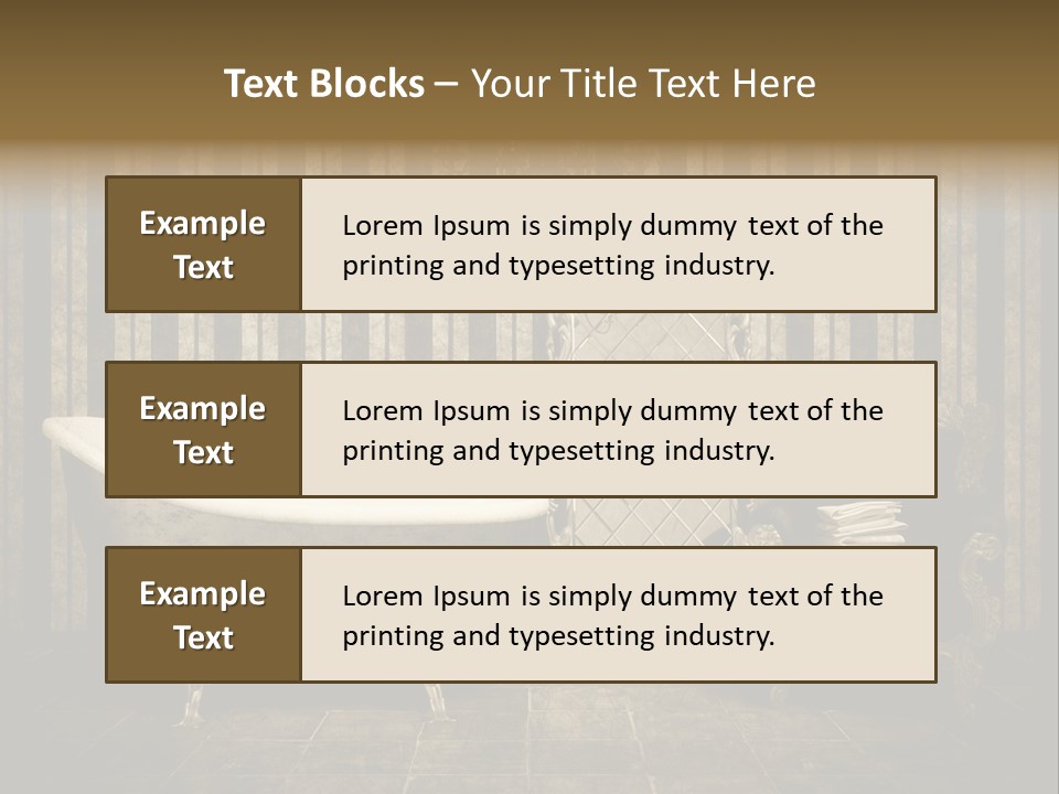 Shadow Furniture Elegance PowerPoint Template