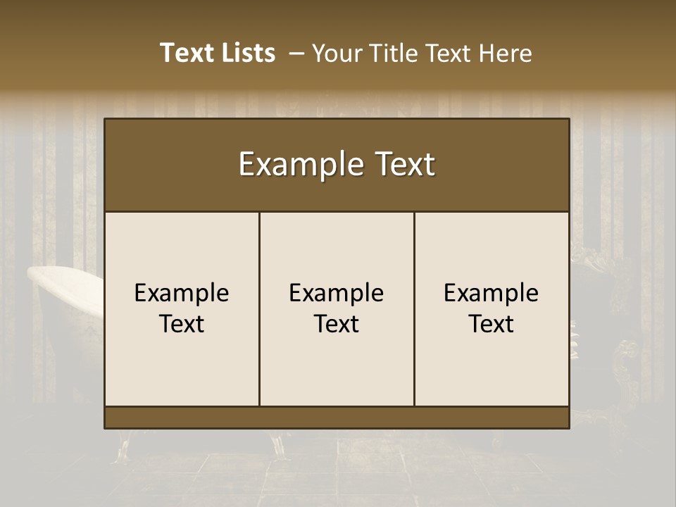 Shadow Furniture Elegance PowerPoint Template