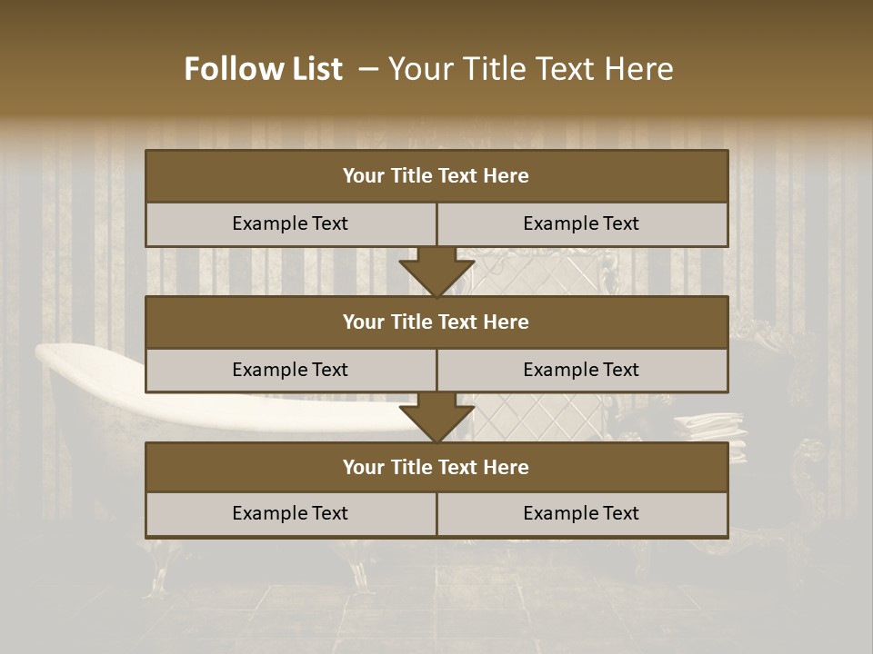 Shadow Furniture Elegance PowerPoint Template