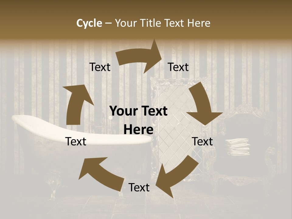 Shadow Furniture Elegance PowerPoint Template