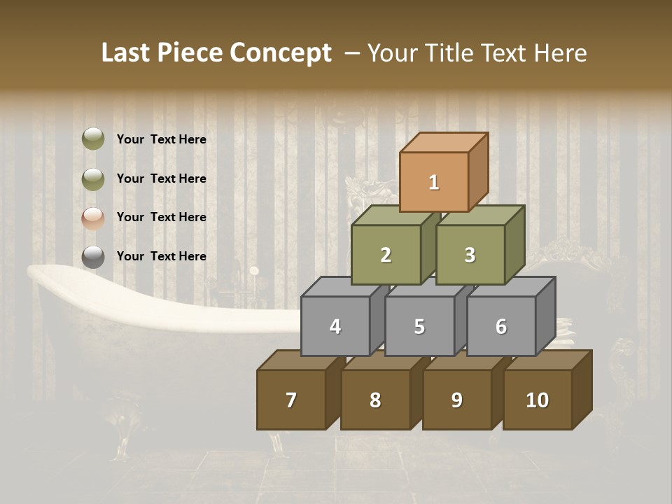 Shadow Furniture Elegance PowerPoint Template
