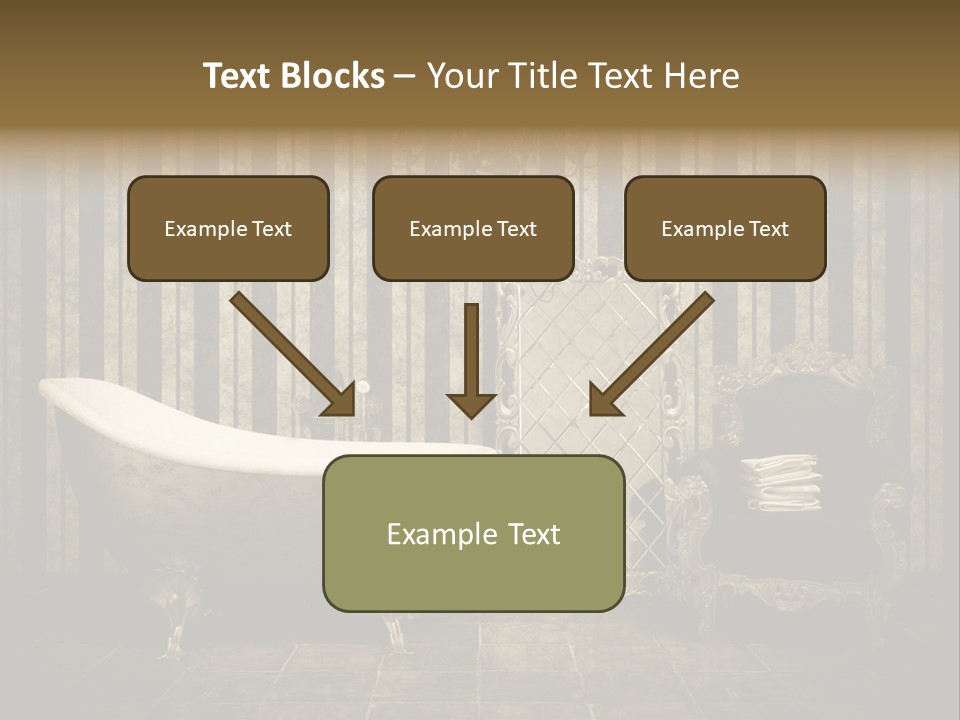 Shadow Furniture Elegance PowerPoint Template