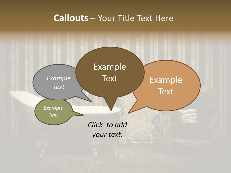 Shadow Furniture Elegance PowerPoint Template