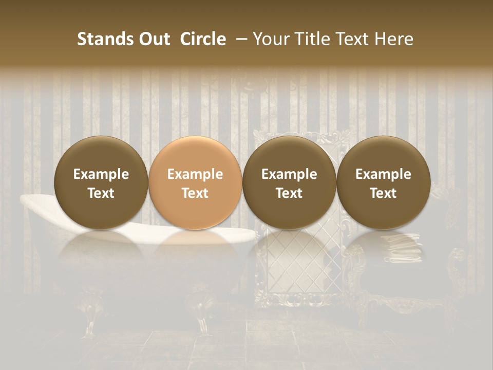 Shadow Furniture Elegance PowerPoint Template