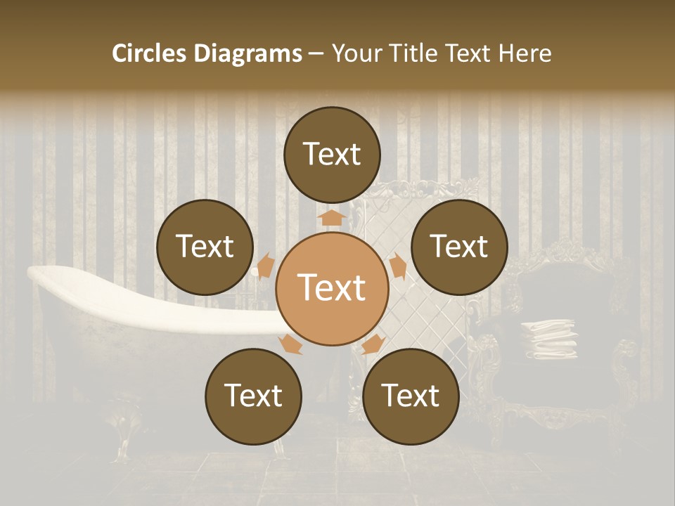 Shadow Furniture Elegance PowerPoint Template