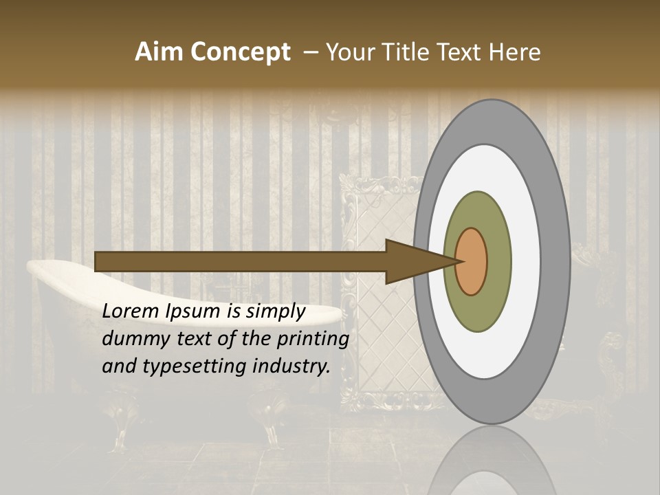 Shadow Furniture Elegance PowerPoint Template