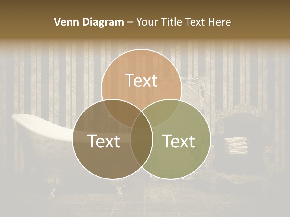 Shadow Furniture Elegance PowerPoint Template