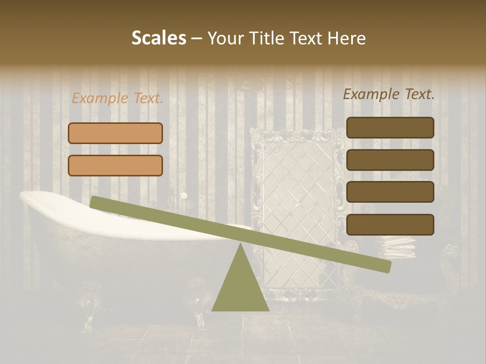 Shadow Furniture Elegance PowerPoint Template