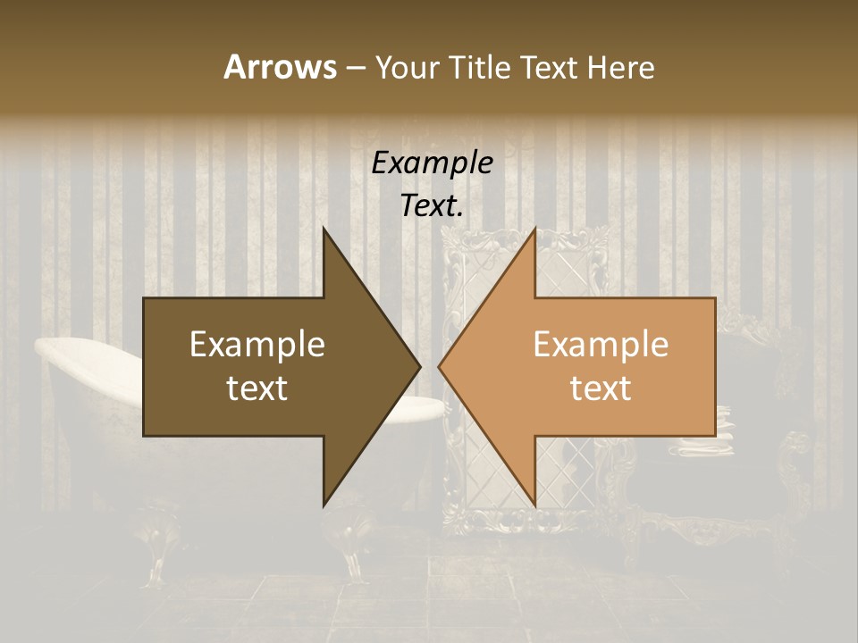 Shadow Furniture Elegance PowerPoint Template