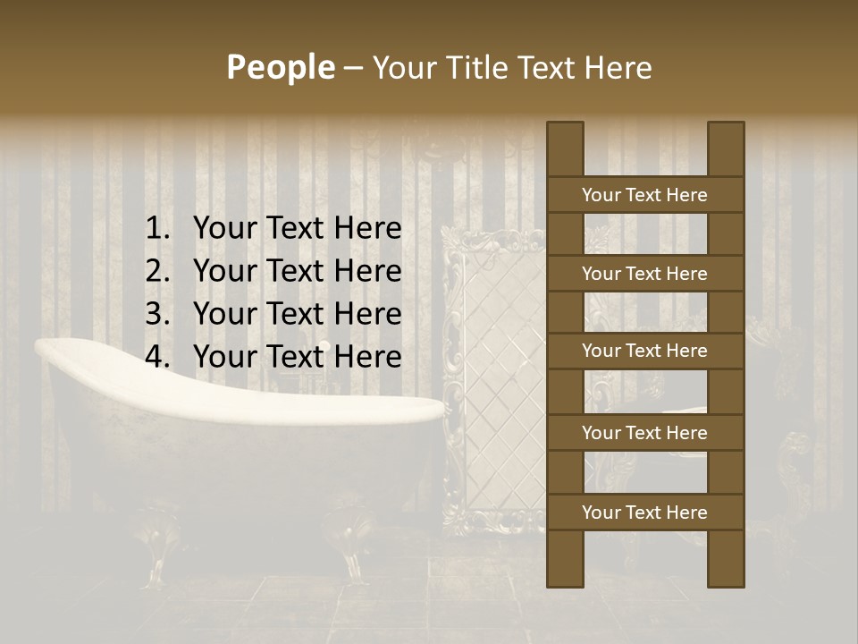 Shadow Furniture Elegance PowerPoint Template