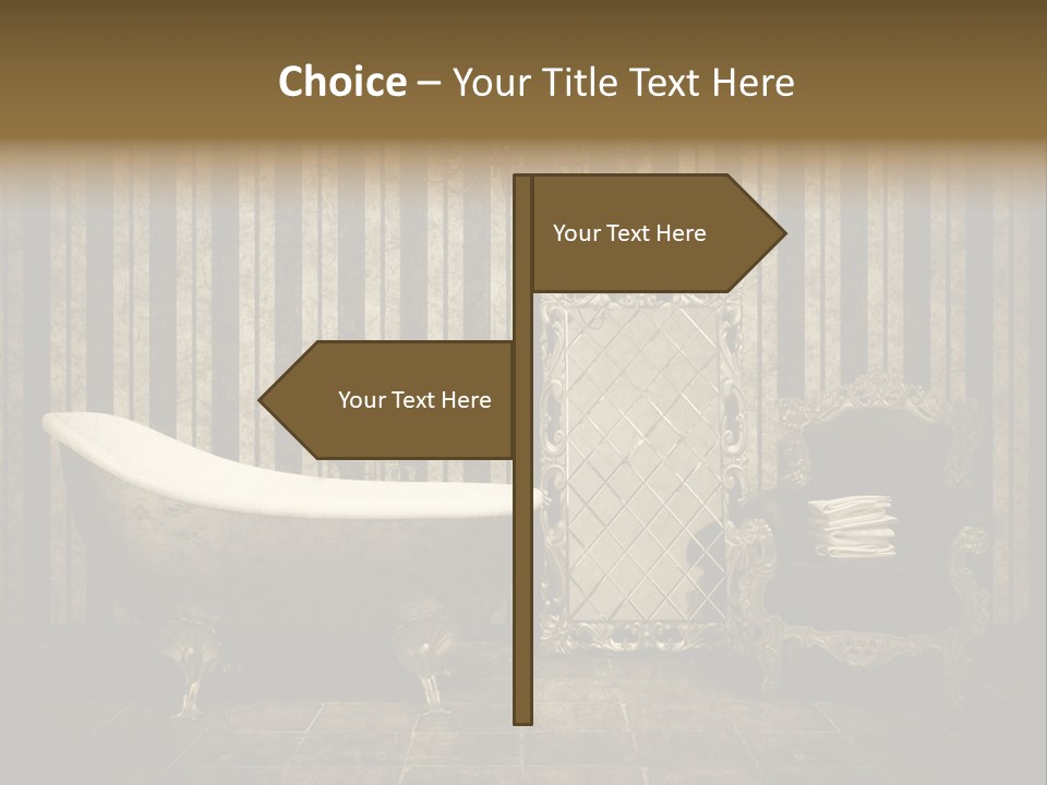 Shadow Furniture Elegance PowerPoint Template