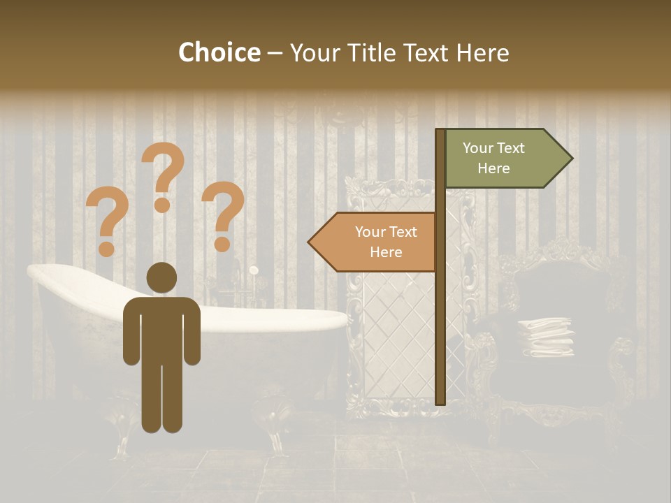 Shadow Furniture Elegance PowerPoint Template