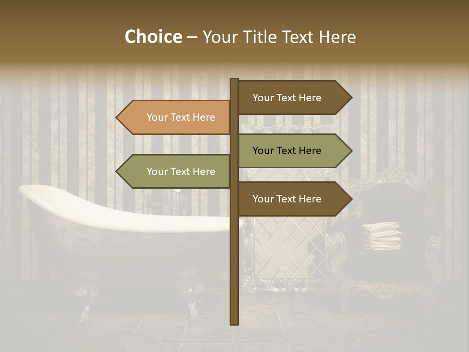 Shadow Furniture Elegance PowerPoint Template