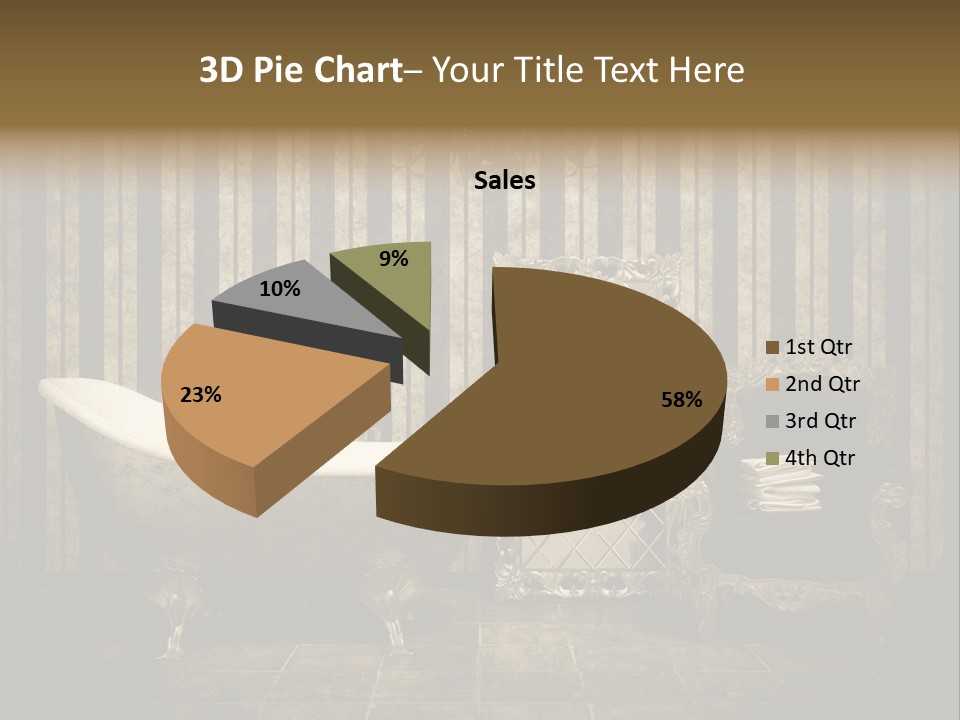 Shadow Furniture Elegance PowerPoint Template