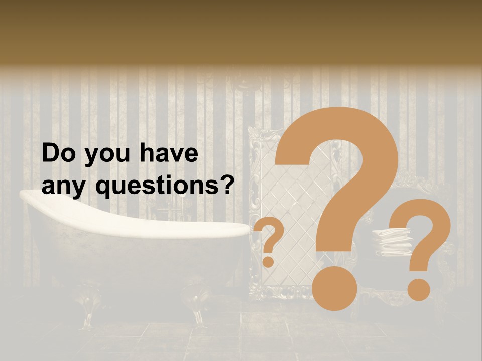 Shadow Furniture Elegance PowerPoint Template