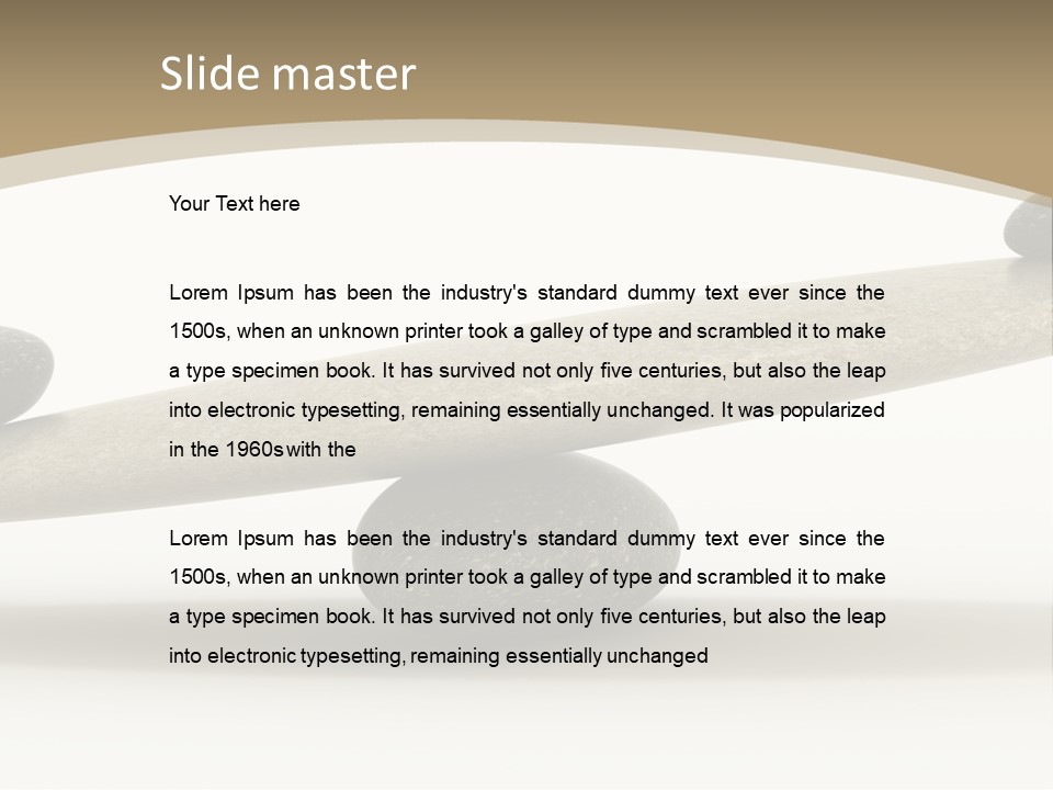 Pebble Zen Growth PowerPoint Template