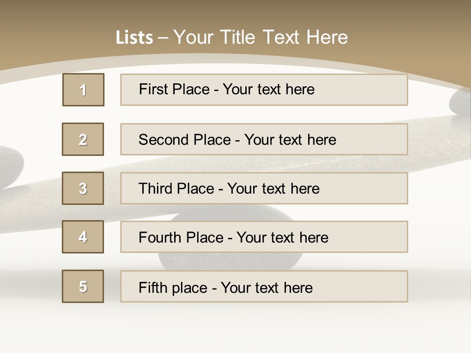 Pebble Zen Growth PowerPoint Template