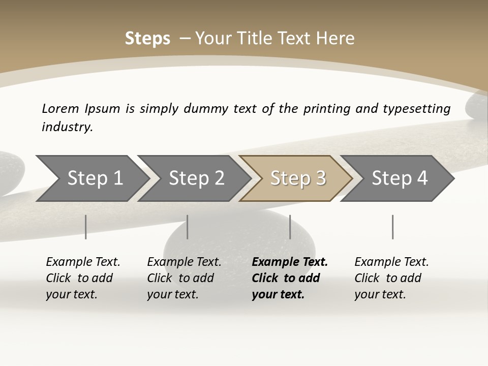 Pebble Zen Growth PowerPoint Template