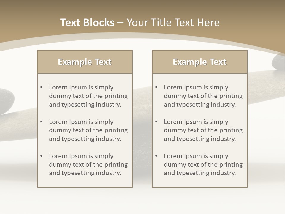 Pebble Zen Growth PowerPoint Template