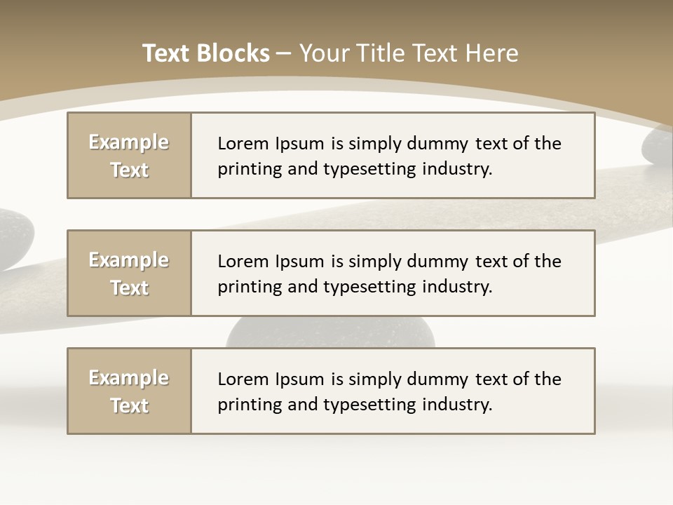 Pebble Zen Growth PowerPoint Template