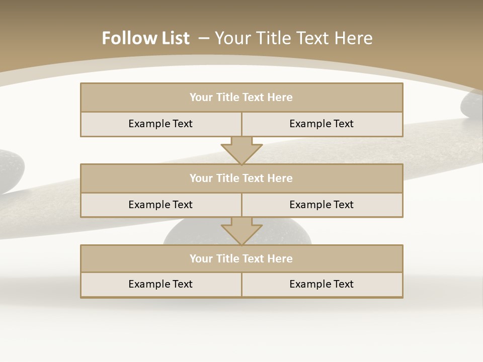 Pebble Zen Growth PowerPoint Template