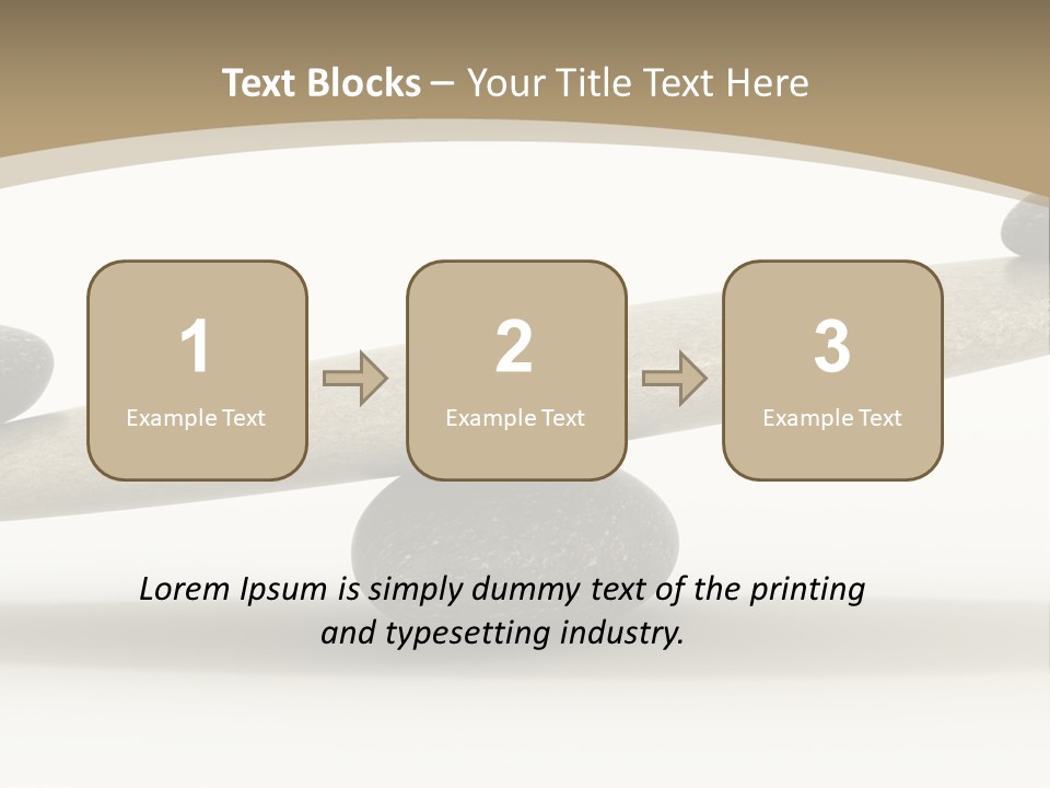 Pebble Zen Growth PowerPoint Template