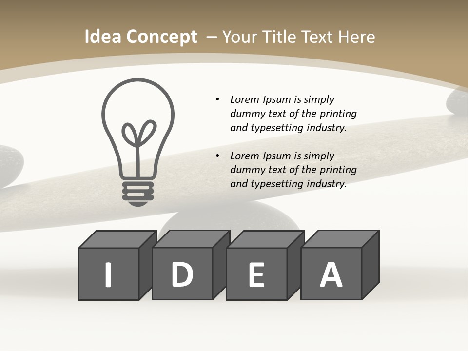 Pebble Zen Growth PowerPoint Template