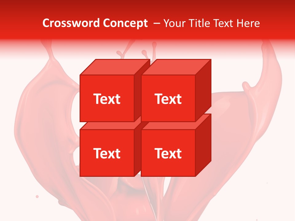 Splash Splashing Background PowerPoint Template