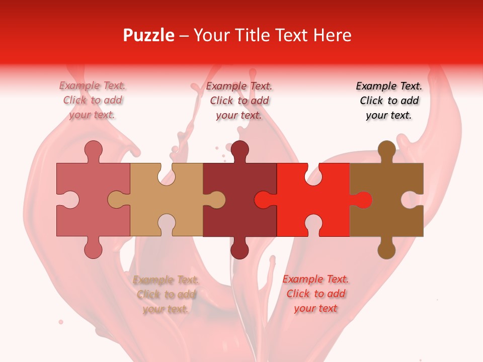 Splash Splashing Background PowerPoint Template