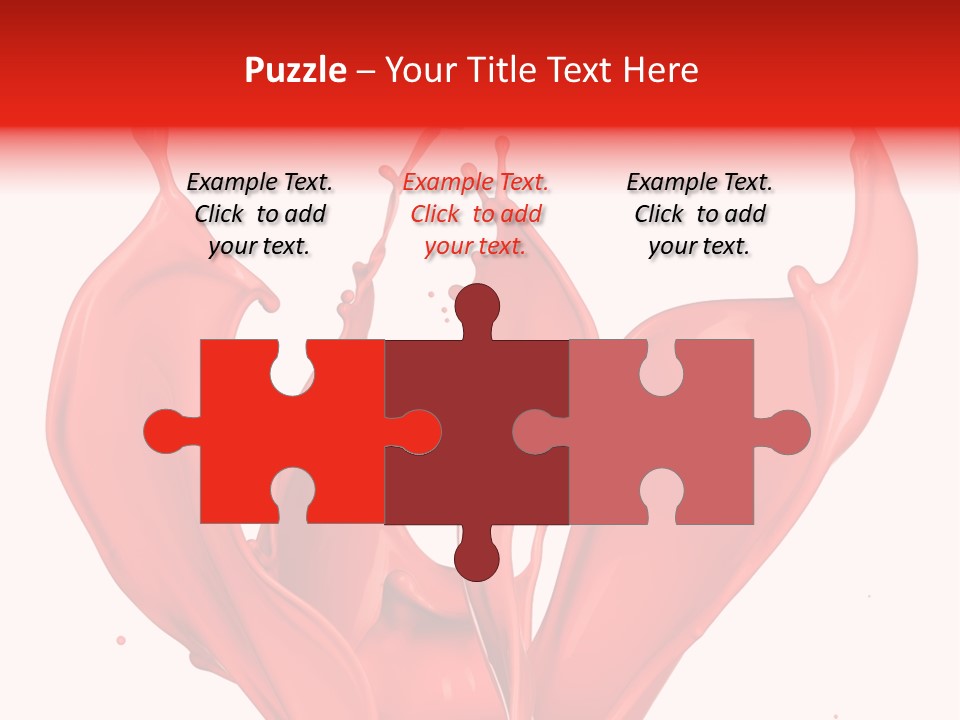 Splash Splashing Background PowerPoint Template