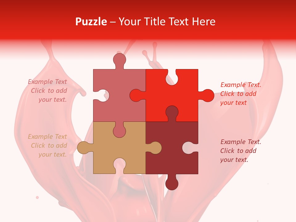 Splash Splashing Background PowerPoint Template