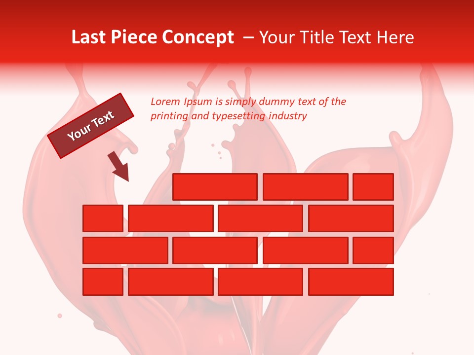 Splash Splashing Background PowerPoint Template