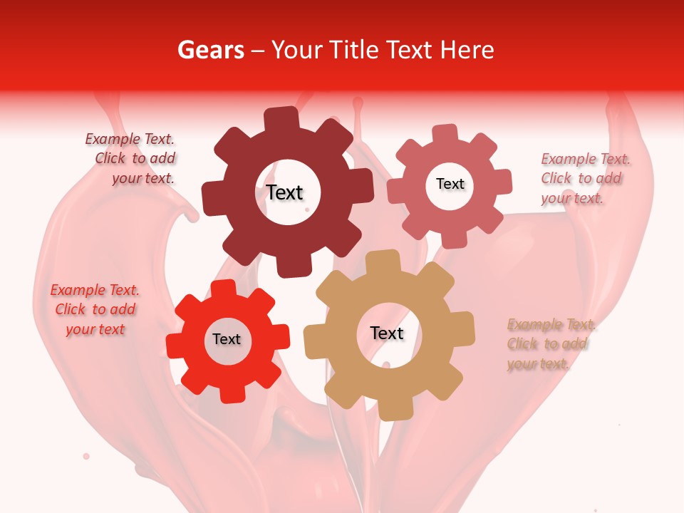 Splash Splashing Background PowerPoint Template