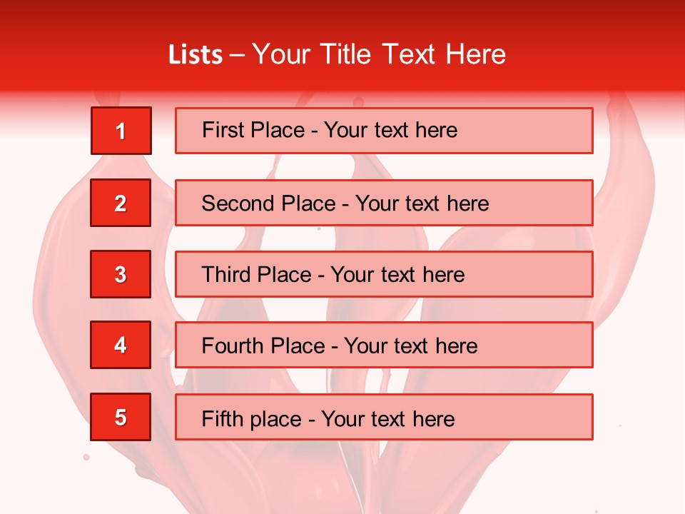 Splash Splashing Background PowerPoint Template