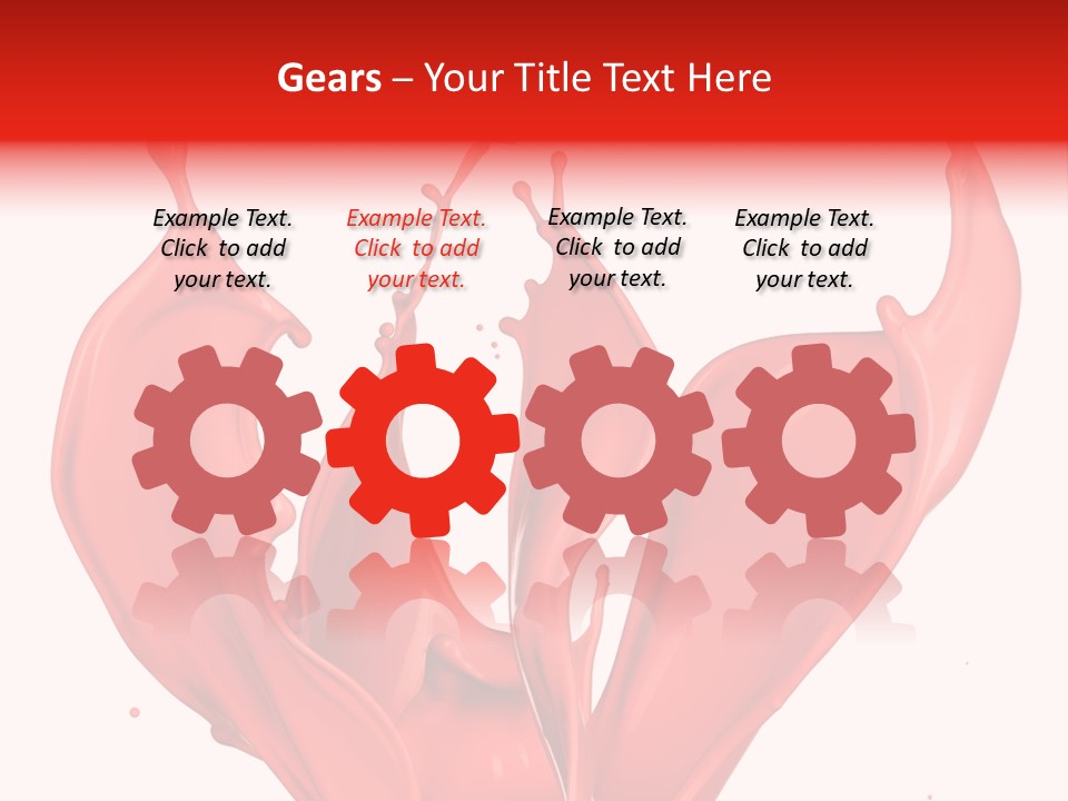 Splash Splashing Background PowerPoint Template