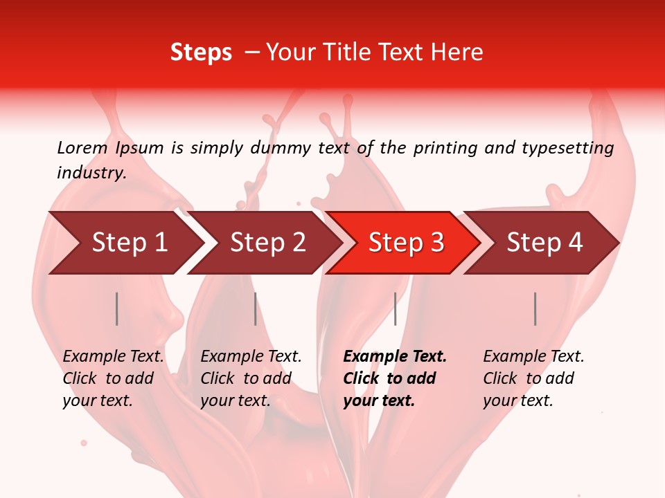 Splash Splashing Background PowerPoint Template