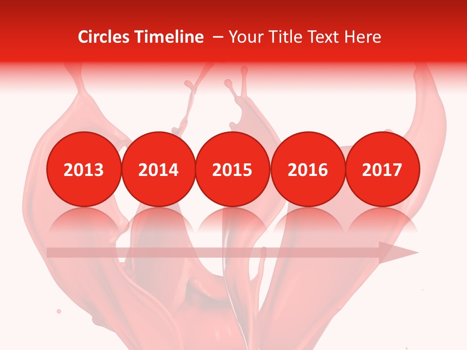 Splash Splashing Background PowerPoint Template