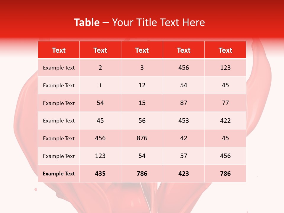 Splash Splashing Background PowerPoint Template