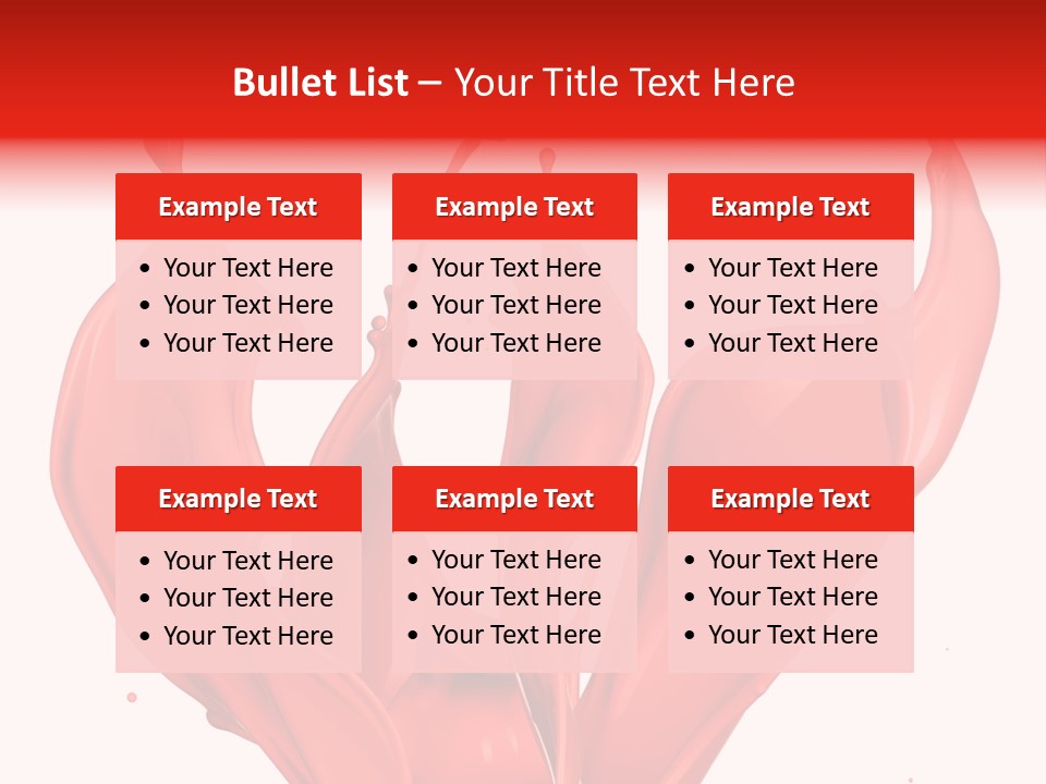 Splash Splashing Background PowerPoint Template