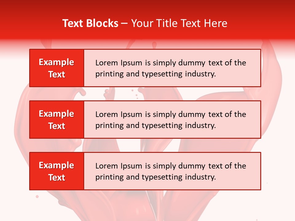 Splash Splashing Background PowerPoint Template