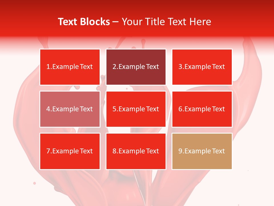 Splash Splashing Background PowerPoint Template