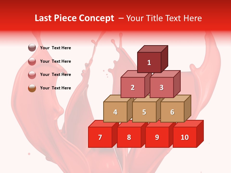 Splash Splashing Background PowerPoint Template